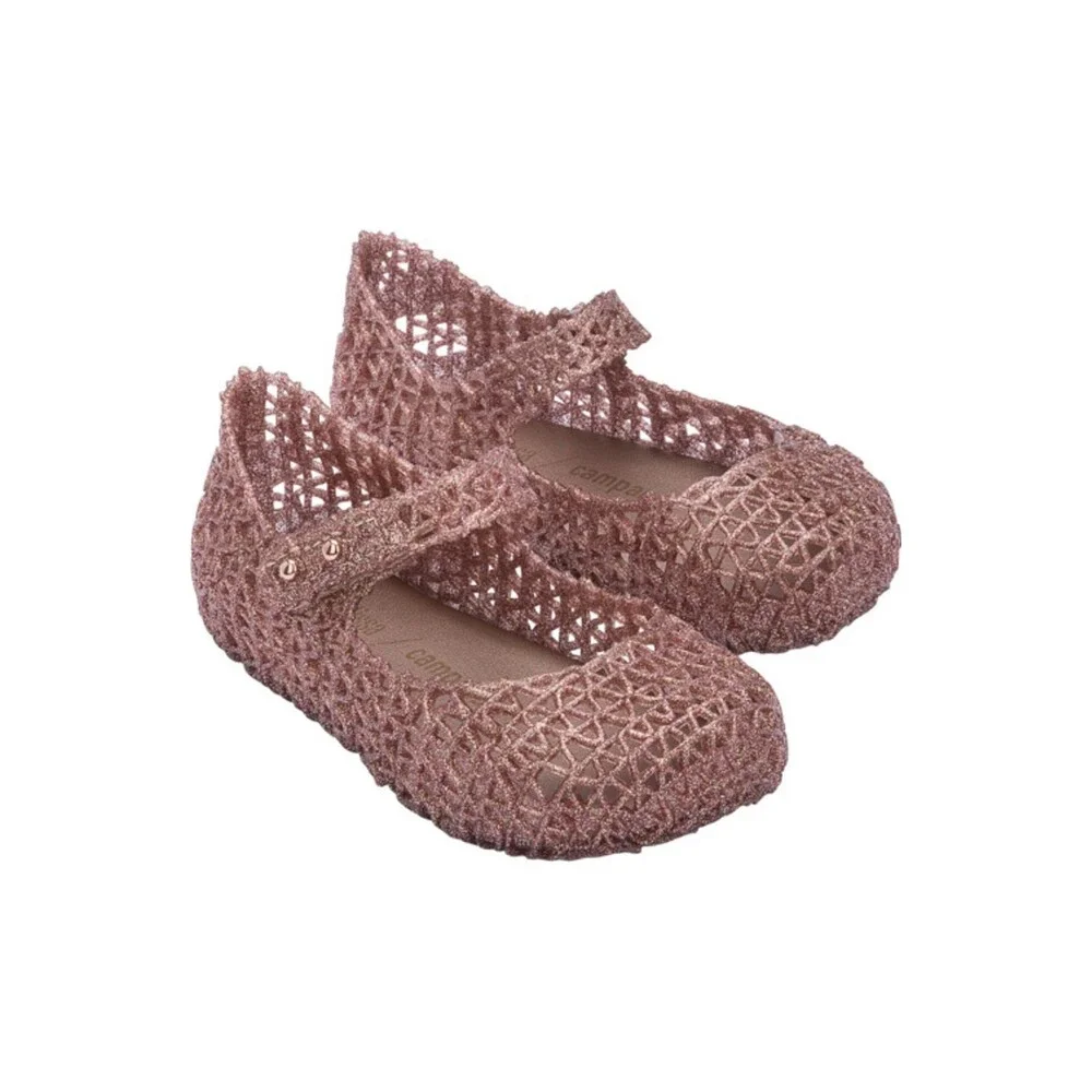 Mini Melissa Campana 32995-52990 Toddlers US 6 Rose Glitter Mary Jane HAWK3042